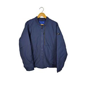 Nike Modern Reversible 550 Down Blue Bomber Style Jacket